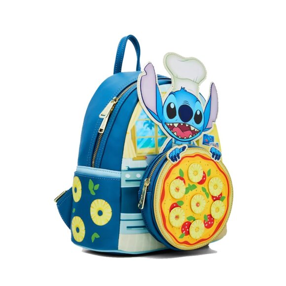 Loungefly Disney Lilo & Stitch Pineapple Pizza Scented Mini Backpack & Cardholer